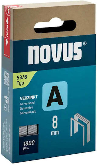 Скоби Тип A 53 8 мм Novus 1800 Броя