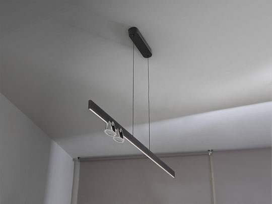 Nuria Adjustable Black LED Ceiling Light with Warm White Light