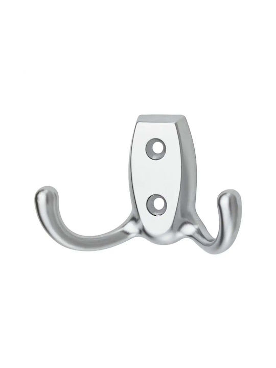 Haefele Стенна Закачалка Сребърна 4.6x7.6см