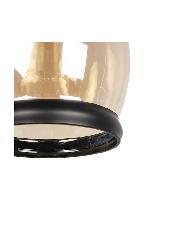 GloboStar Oliver Pendant Ceiling Light Honey with E27 Socket 14x14x30cm