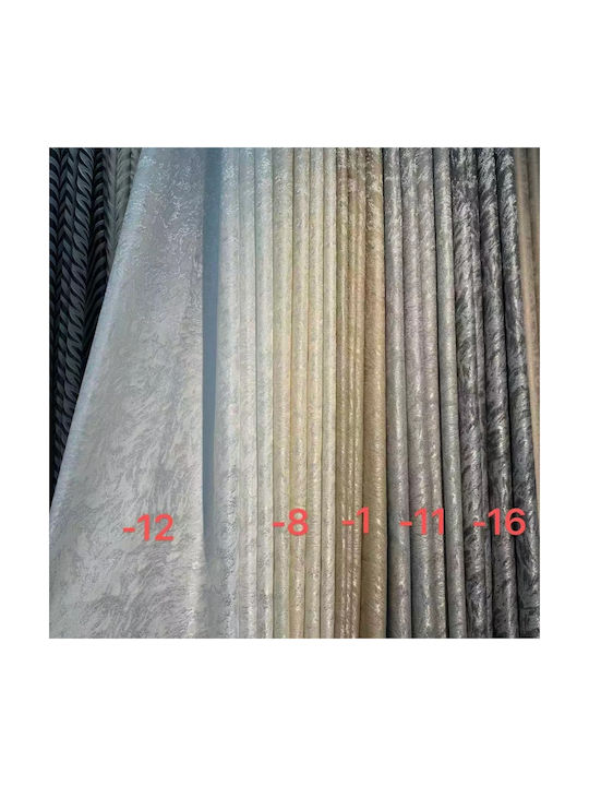 My Home Luxury Vorhang mit Bleistiftfalten Grau 280x270cm