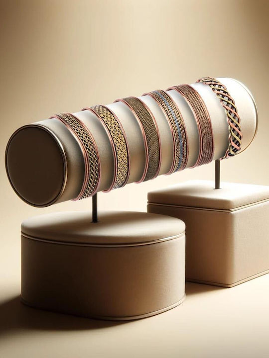 Copper Bracelet Xάλκινο Βραχιόλι Μαγνητικό Μοτίβο Σχοινιού Διαστάσεις 7x1cm