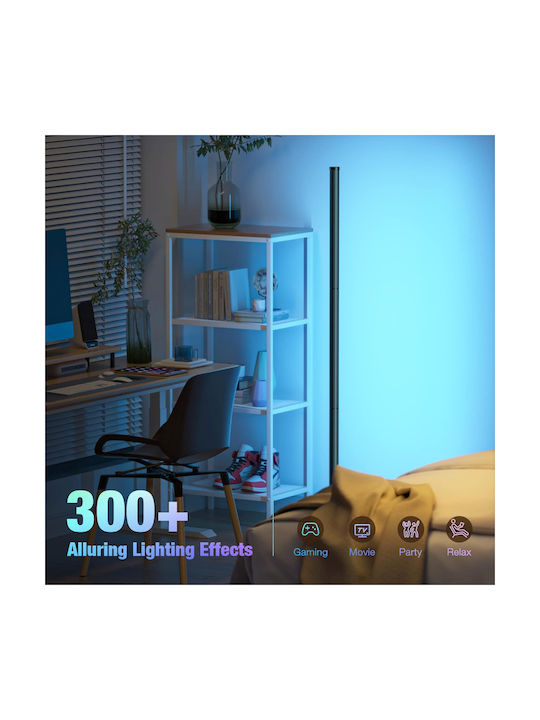 Qova LED Lampadar de Podea Înălțime 160cm cu Lumină RGB 1000lm Multicolor
