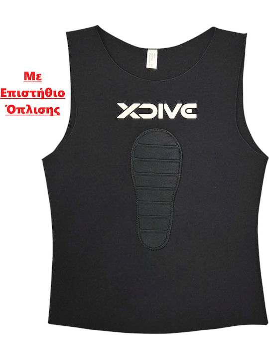 XDive Diving Vest with Chest Pad for Speargun Black 3mm