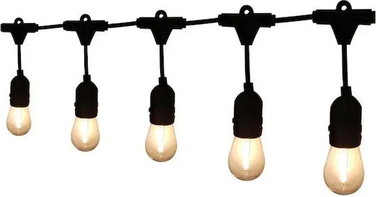 Set aus 20 Hängenden Solarleuchten Girlande 6W 150lm Warmes Weiß mit Fotowiderstand