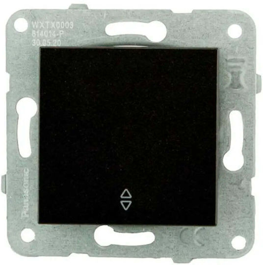 Panasonic Vertiefer Elektrische Wandtaster Schwarz
