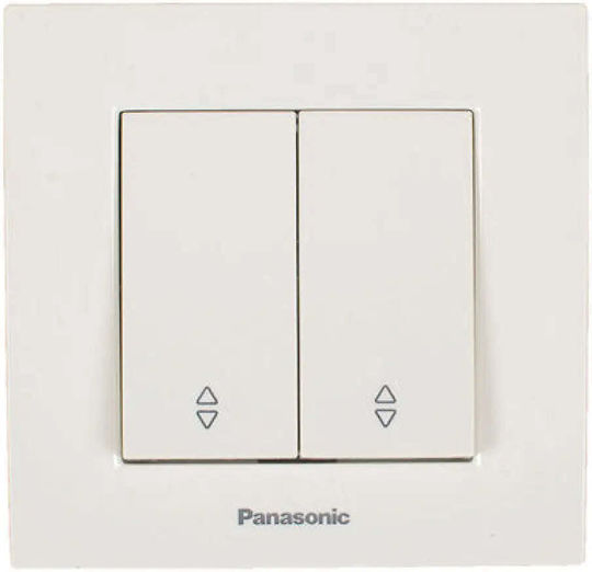Panasonic Vertiefter Elektrischer Wandtaster Doppel