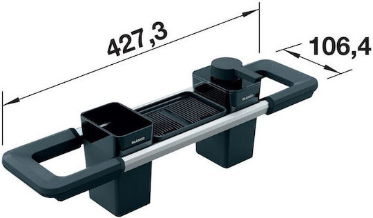 Blanco Wall-Mounted With Screws 10.6x42.7cm Inox Silver