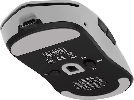 Nubi NM1 SE Безжична Геймърска Мишка 12000 DPI Сива
