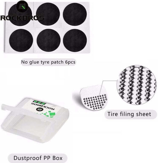 Rockbros Gj2001 Repair Kit Bicycle Inner Tubes Translucent Black