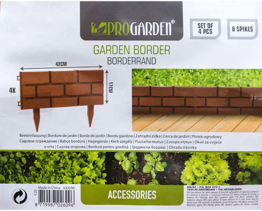 Progarden Μπορντούρα Κήπου 42x12cm