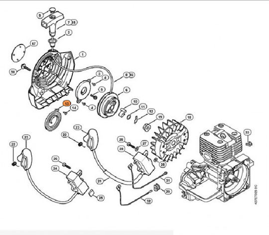 Ελατήριο Μίζας Stihl 41341900600