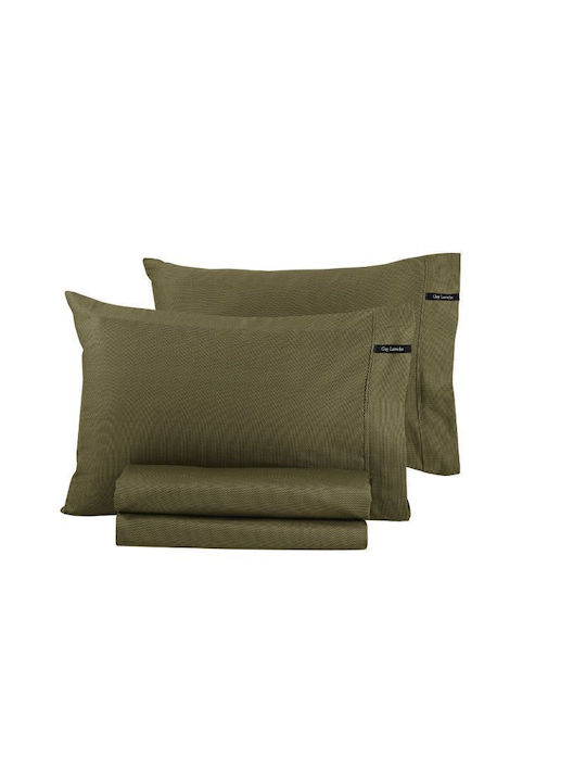 Guy Laroche Cotton Duvet Cover Super King 255x245 Minimal Khaki