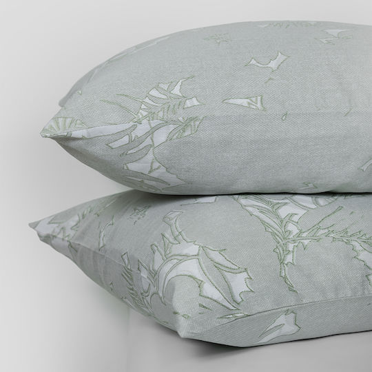 Naf Naf Diamond Σετ Μαξιλαροθήκες Amethyst Green 50x70εκ.
