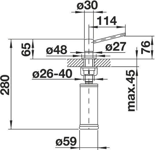 Blanco Torre Dispenser Μεταλλικό 300ml