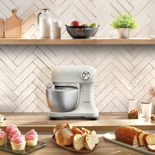 Tefal Bake Easy Κουζινομηχανή 500W με Ανοξείδωτο Κάδο 3.5lt