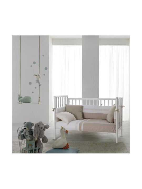 Pali Βρεφική Κούνια Flippy με Στρώμα 64x126cm
