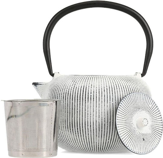 Salt & Pepper Сенча Чугунен Чайник Бял 700мл