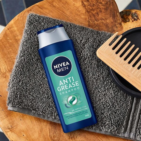 Nivea Men Anti Grease Sampon de Păr Hidratare pentru Păr Gras 400ml