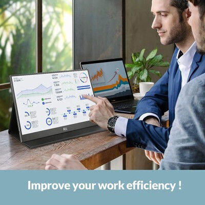 Riitek RS100 IPS HDR Tragbarer Monitor 15,6" FHD 1920x1080 Graue