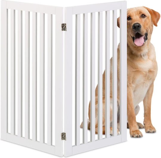 Relaxdays Dog Door in White Colour 91.5 x 103 cm