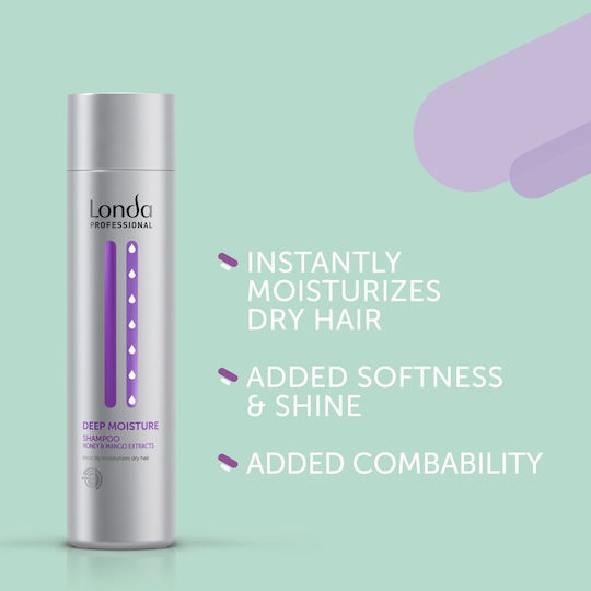 Londa Professional Deep Moisture Шампоан Възстановяване/Подхранване и Хидратация за Всички Типове Косата 250мл