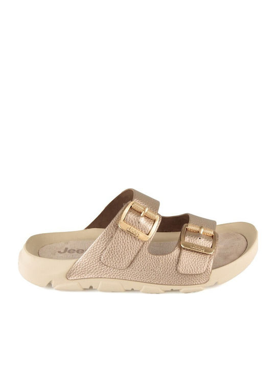 Дамски Сандали Flatforms Златисти