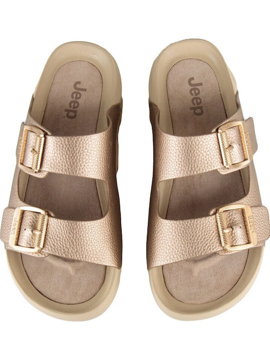 Дамски Сандали Flatforms Златисти