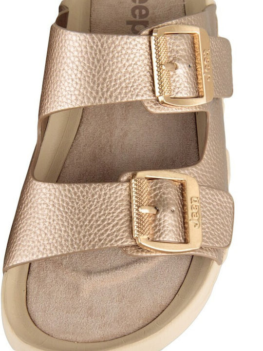 Дамски Сандали Flatforms Златисти