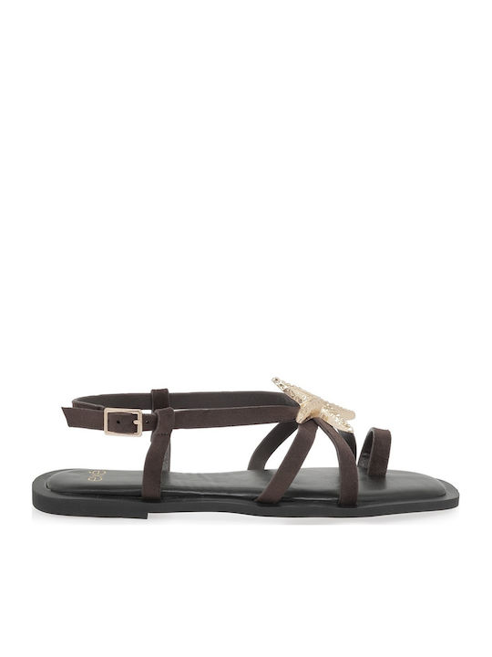 Women's Flat Sandals Brown