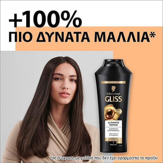 Gliss Șampon Reconstrucție/Hrană și Strălucire pentru Păr Deteriorat 400ml