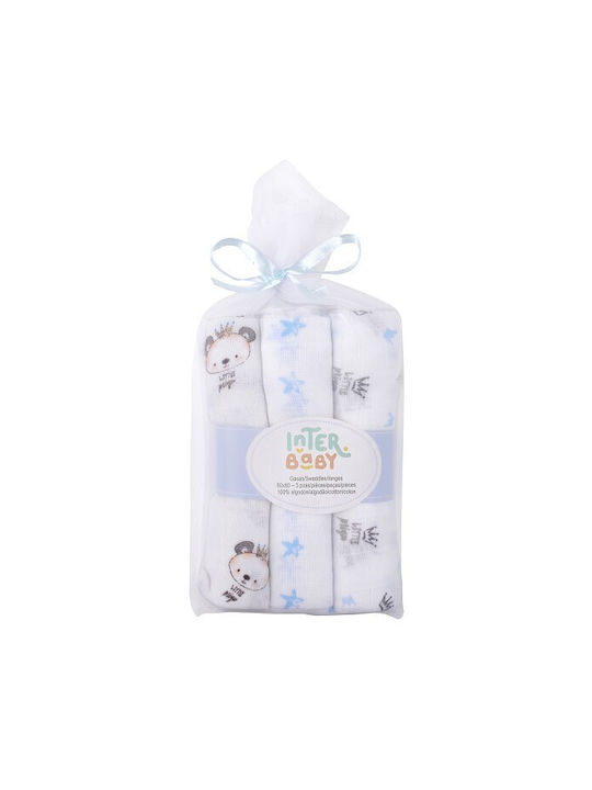 Interbaby Πάνα Αγκαλιάς 80x80cm 3τμχ Interbaby Πάνα Αγκαλιάς 80x80cm 3τμχ