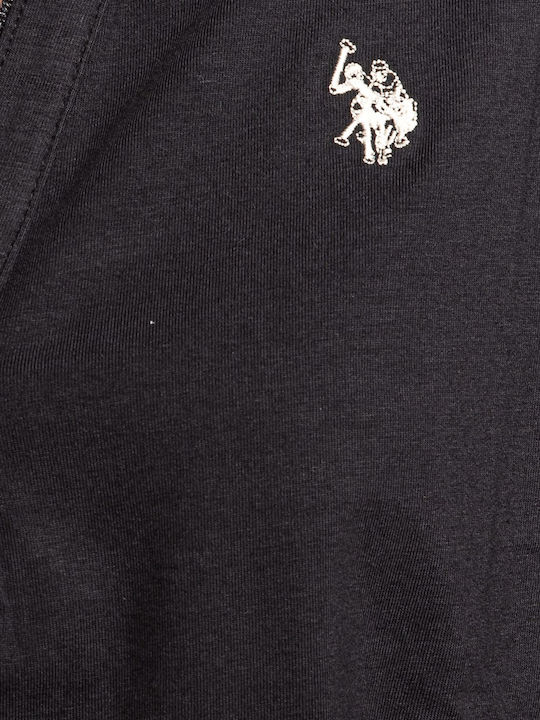 Summer Mini Athletic Dress Short Sleeve Nero