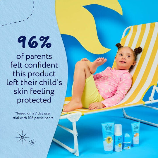 Childs Farm SPF50 Αδιάβροχο Βρεφικό Αντηλιακό Γαλάκτωμα για Πρόσωπο 100ml