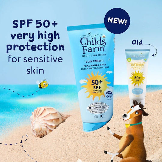 Childs Farm SPF50 Αδιάβροχο Βρεφικό Αντηλιακό Γαλάκτωμα για Πρόσωπο 100ml