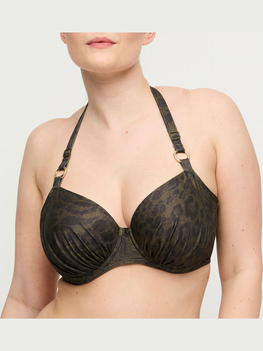 Full Cup Bikini Bra Animal Print Jungle Jaguar