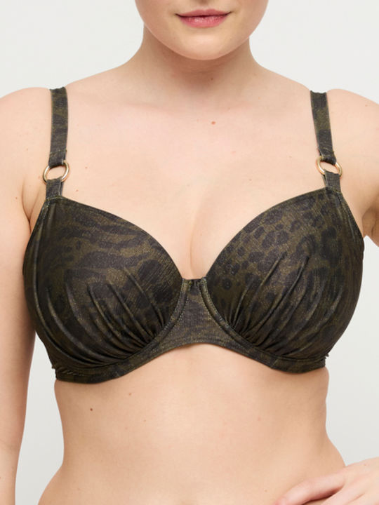 Full Cup Bikini Bra Animal Print Jungle Jaguar