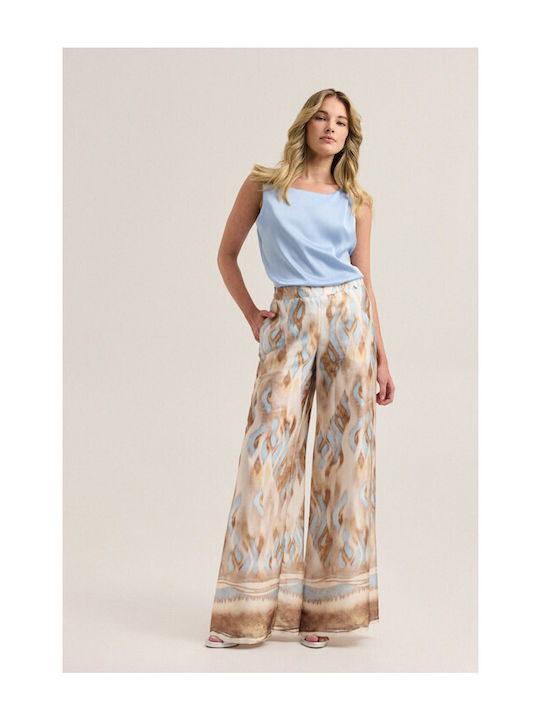 Pantaloni Largi Damă Bleu