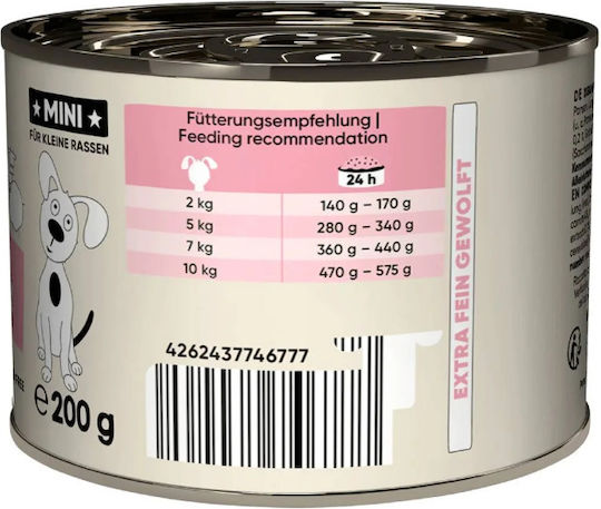 Lucky Jim Wet Dog Food with Beef Lamb Tripe and Carrot 200gr