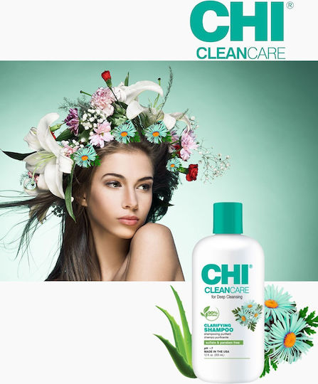 CHI Cleancare – Clarifying Shampoo for Deep Cleaning & Smoothing 355ml
