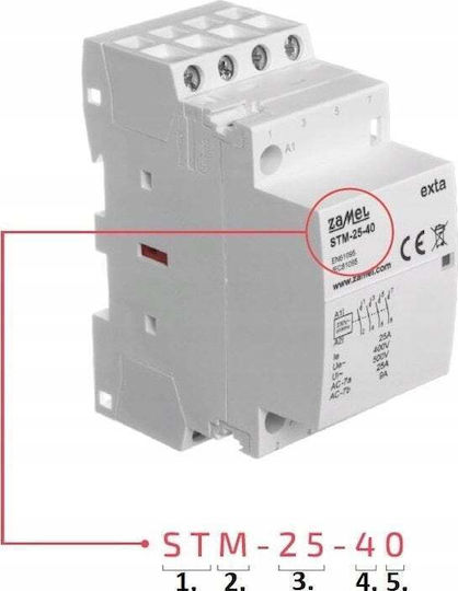 Zamel Ρελέ Ράγας 25A με Τάση 230V