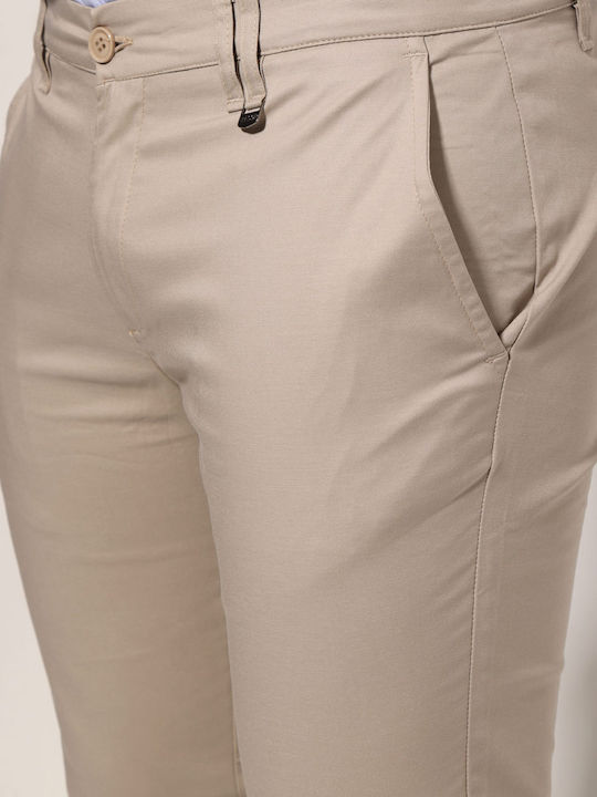 Ανδρικό Παντελόνι Chino Slim Fit Sand