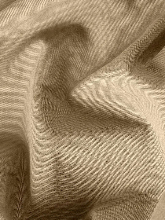 Pocket Langärmeliges Baumwoll-Overshirt in Normale Passform Beige