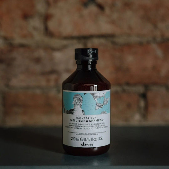 Davines Natural Tech Well-Being Σαμπουάν Ενυδάτωσης για Όλους τους Τύπους Μαλλιών 250ml
