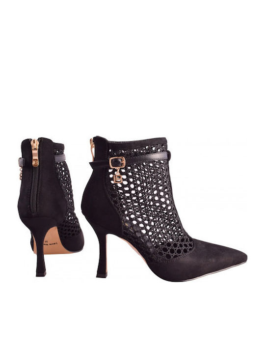 Stiefeletten Damen mit Absatz Schwarz