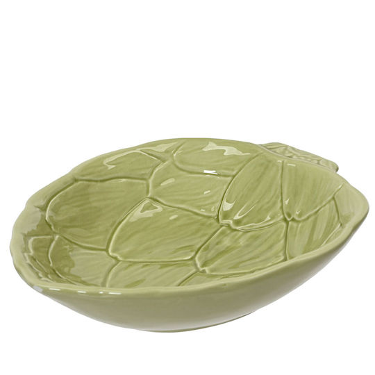 Beauty Home Декоративна Чиния От Порцелан Зелен 12.8x16.5x3.5см