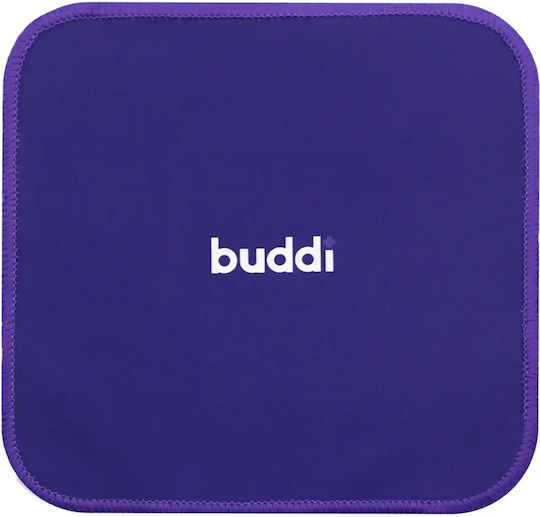 Buddi Fresh Cleaning Cloth Double-Sided Microfiber Wipes for Screen and Glass Cleaning Purple