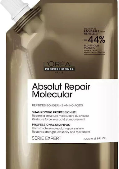L'Oréal Professionnel Absolut Repair Molecular Nachfüllung Shampoos für Beschädigt Haare 1000ml