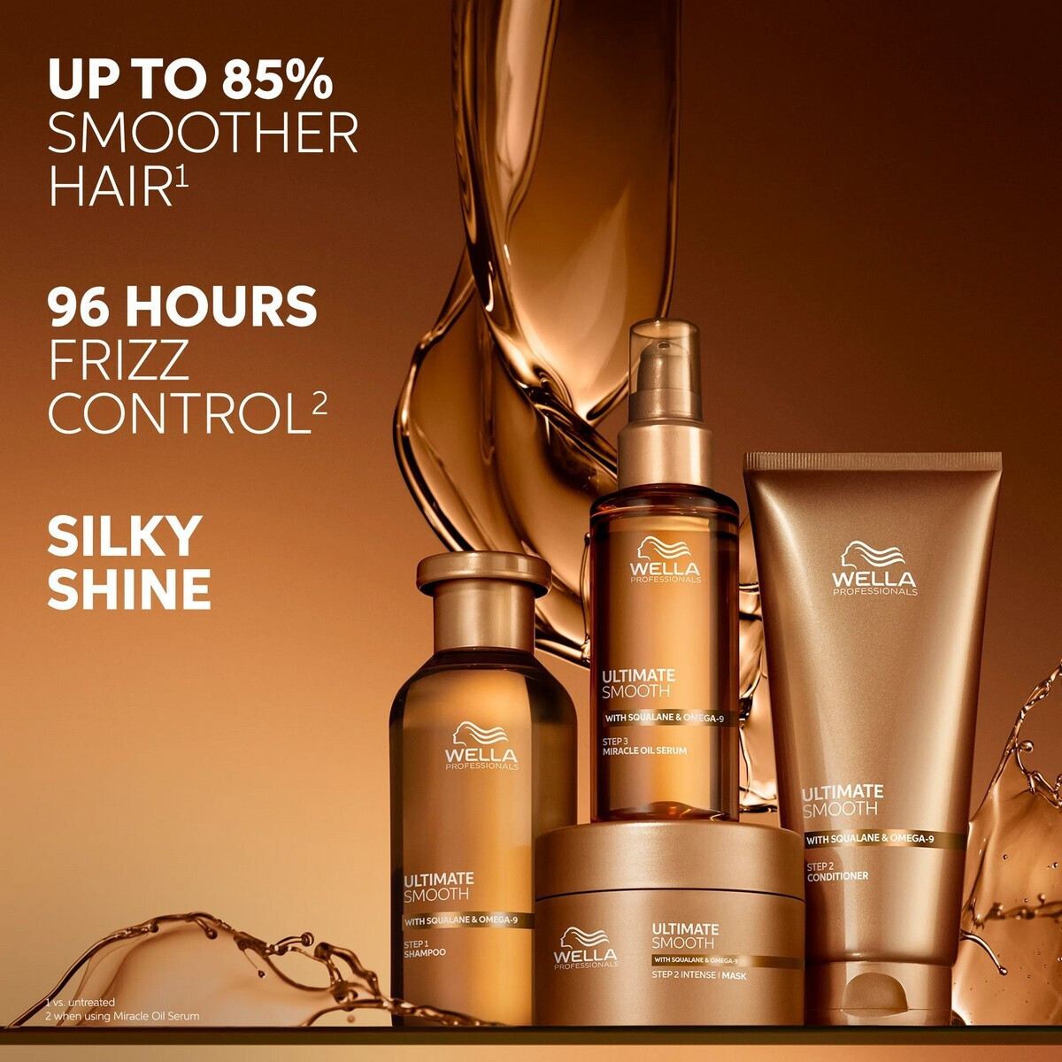 Wella Utimate Smooth Σαμπουάν Αναδόμησης/Θρέψης & Όγκου 1000ml