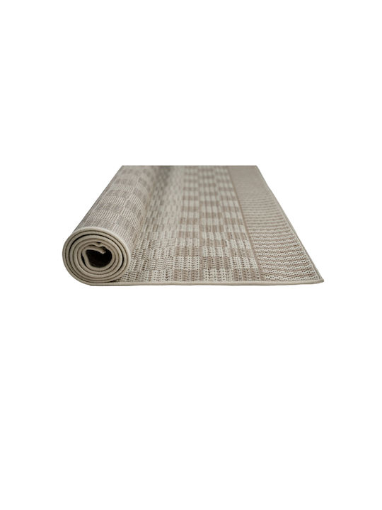 Tzikas Carpets Σετ Μοντέρνα Χαλιά Κρεβατοκάμαρας Ψάθινα Μπεζ 216-0-335-45015-070 3τμχ